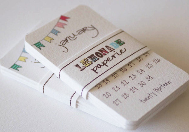 Printable Calendar 2013 Mini Doodle Desk Calendar