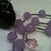 LOVELY LILAC Acrylic Faceted large Beaded necklace Spring Summer Fresh Feminine