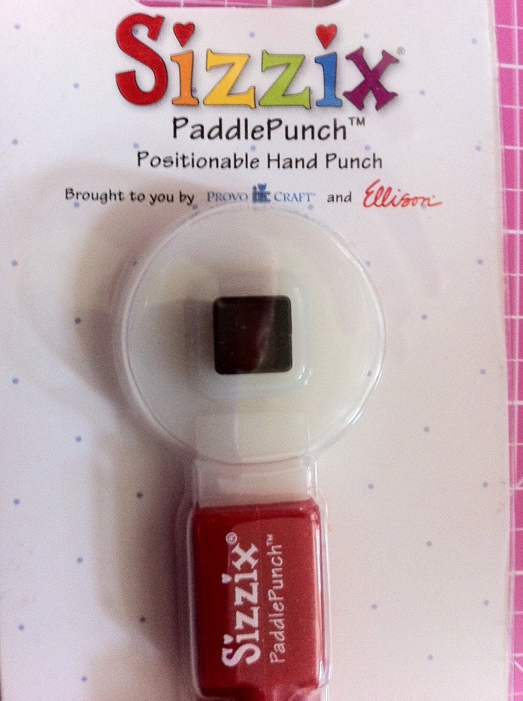 Sizzix Paddle Punch Small Square Number 2 Brand New In Package 38-0829