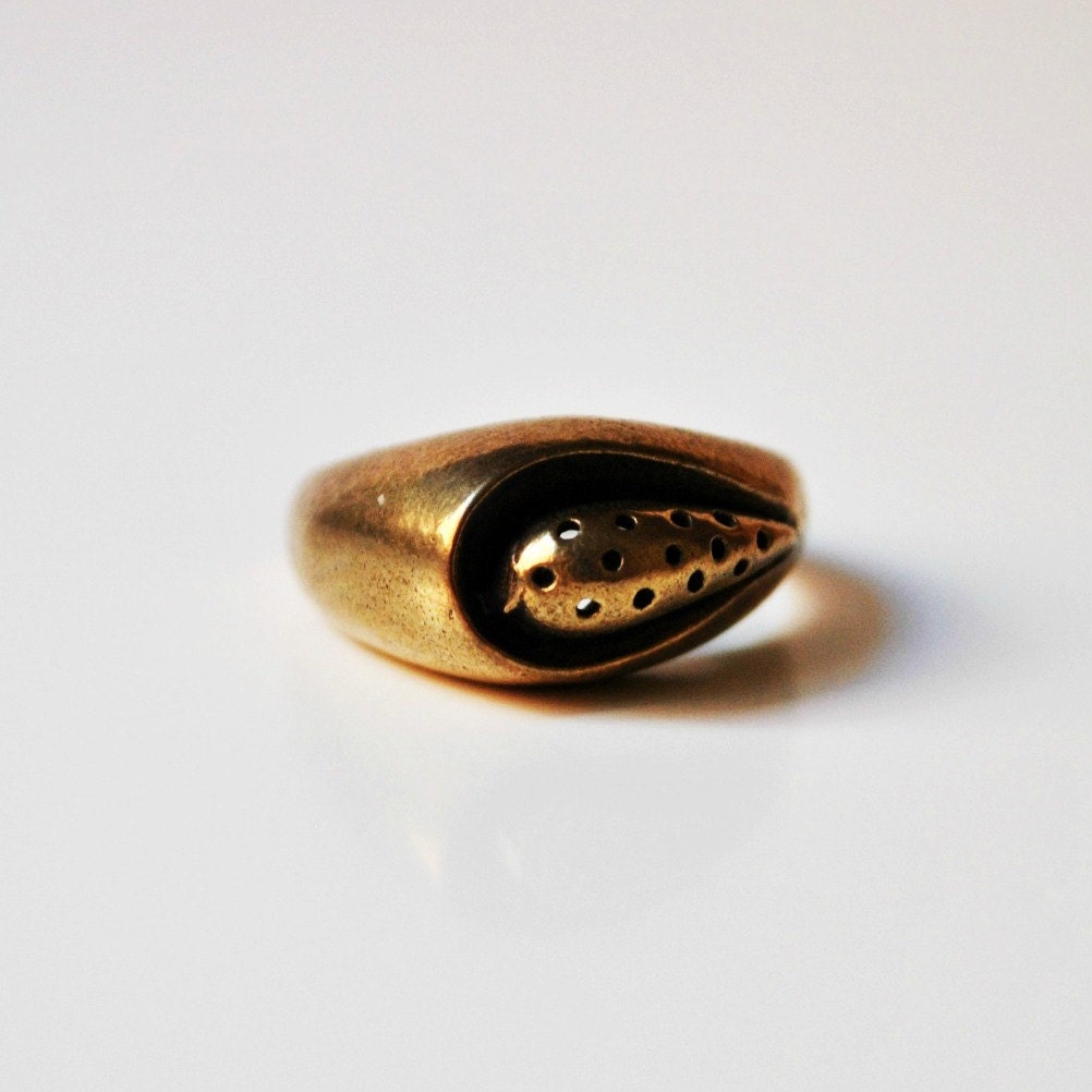 Modernist Bronze Vintage Ring