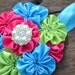 hot pink  blue infant Baby toddler  rhinestone  Headband Photography  Prop