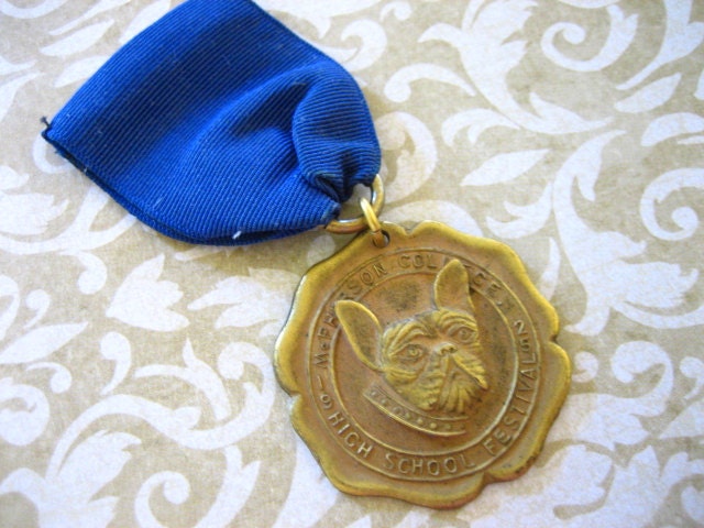 1925 Sports Medal with BULLDOG for Repurpose