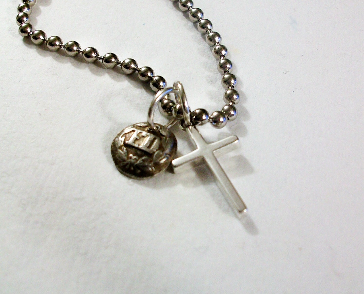 Firefighter Necklace, Firefighter Cross Necklace