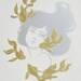 Screenprint Gold, Silver Goldfish Dreams - Nautical, Mermaid