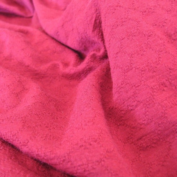 merino wool jersey fabric light weight raspberry by MerinoMe