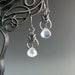 Chain Mail Earrings Byzantine Drop with Rainbow Moonstone