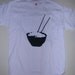 Chinese Rice Bowl Takeout Chopsticks T-Shirt - Size YOUTH LARGE - CLEARANCE
