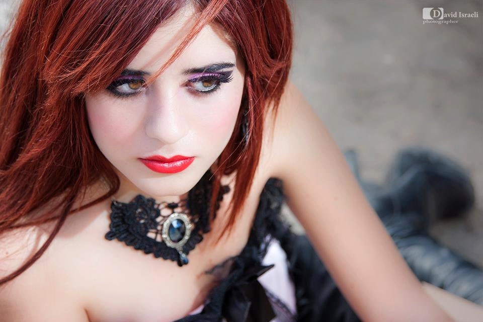Gothic Century - Precious Trim Necklace with sparkle deep grey ruby