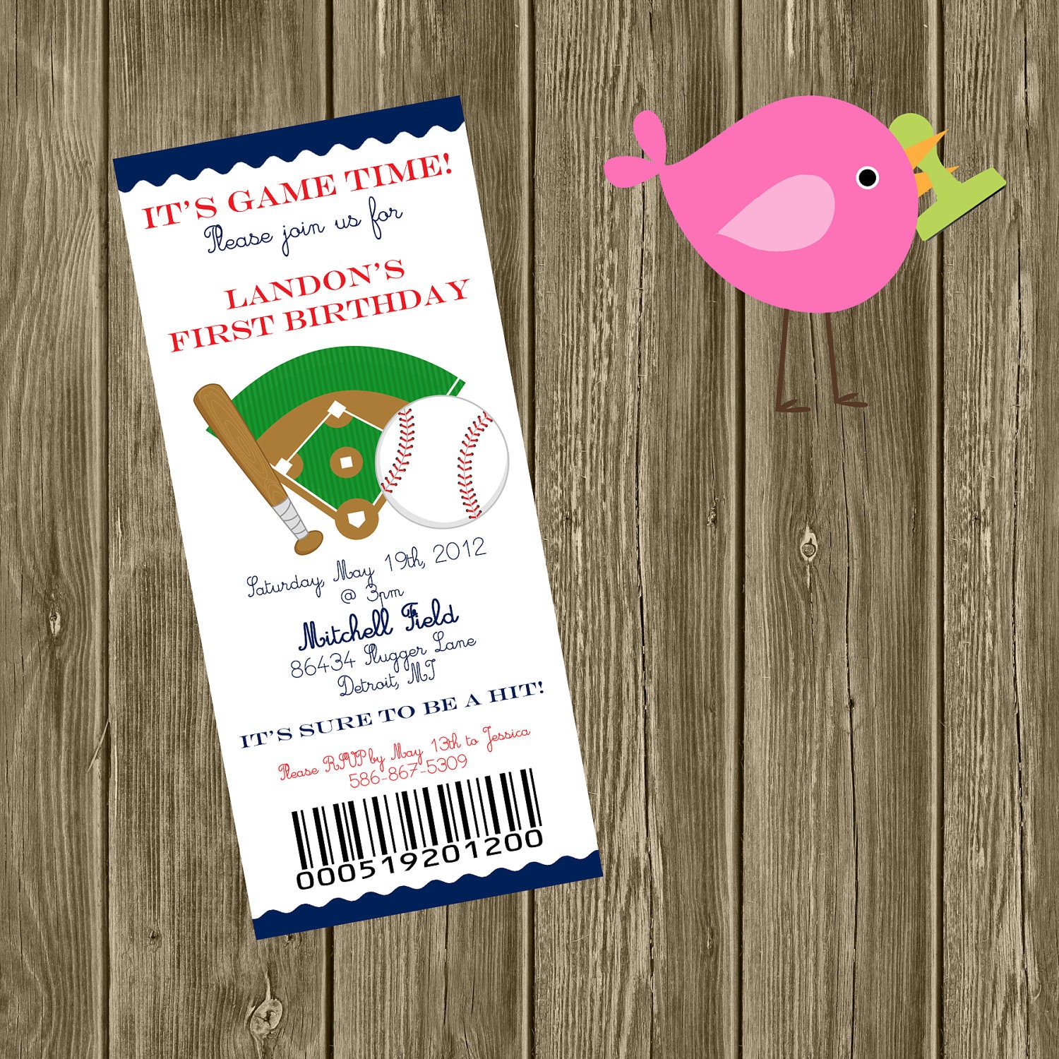 Play BALL Collection: Set of 12 invites. Baseball Ticket Invitation. Baseball Invitation. Baseball Party. Baseball Birthday. Il_170x135