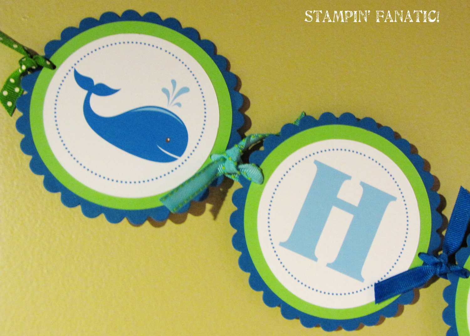 Wittle Whale Collection: Large Custom Birthday Banner. Whale Birthday Banner. Il_570xn