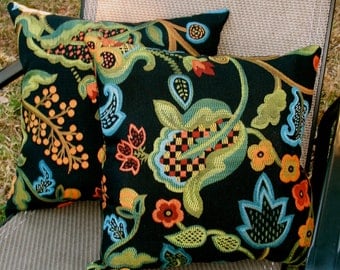 Bright Color Pillows - Tapestry - Floral Design