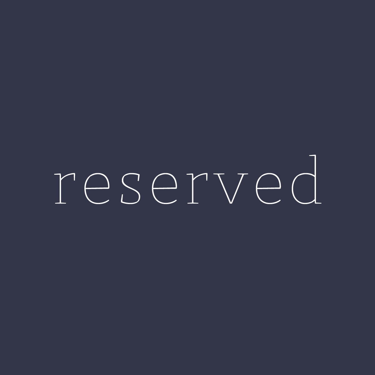 reserved for donna