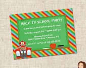 PRINTABLE Back to School Party Invitation - yourblissfulday