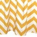 Shower  Curtain Chevron 72x72 Yellow and White Zig Zag