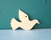Gift Tags Wooden Dove Unfinished For Craft Projects