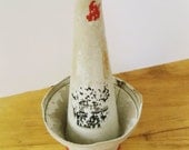 Vintage Musical Trumpet Cup Mute - Stone Lined - Humes & Berg - Musicians Collectible - Jewelry Holder