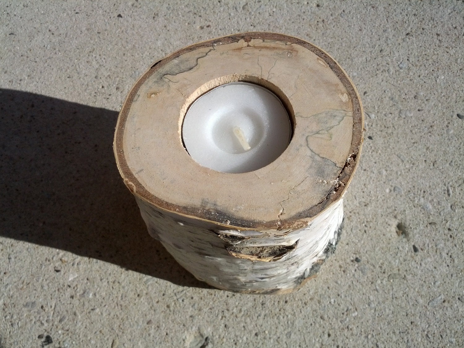 Large Birch Tea Light Holder,Birch Holder, Wood Holder, Birch Home Decor, Rustic Home Decor