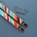 Stripes of the 70's little boy suspenders - SIZE EXTRA SMALL only