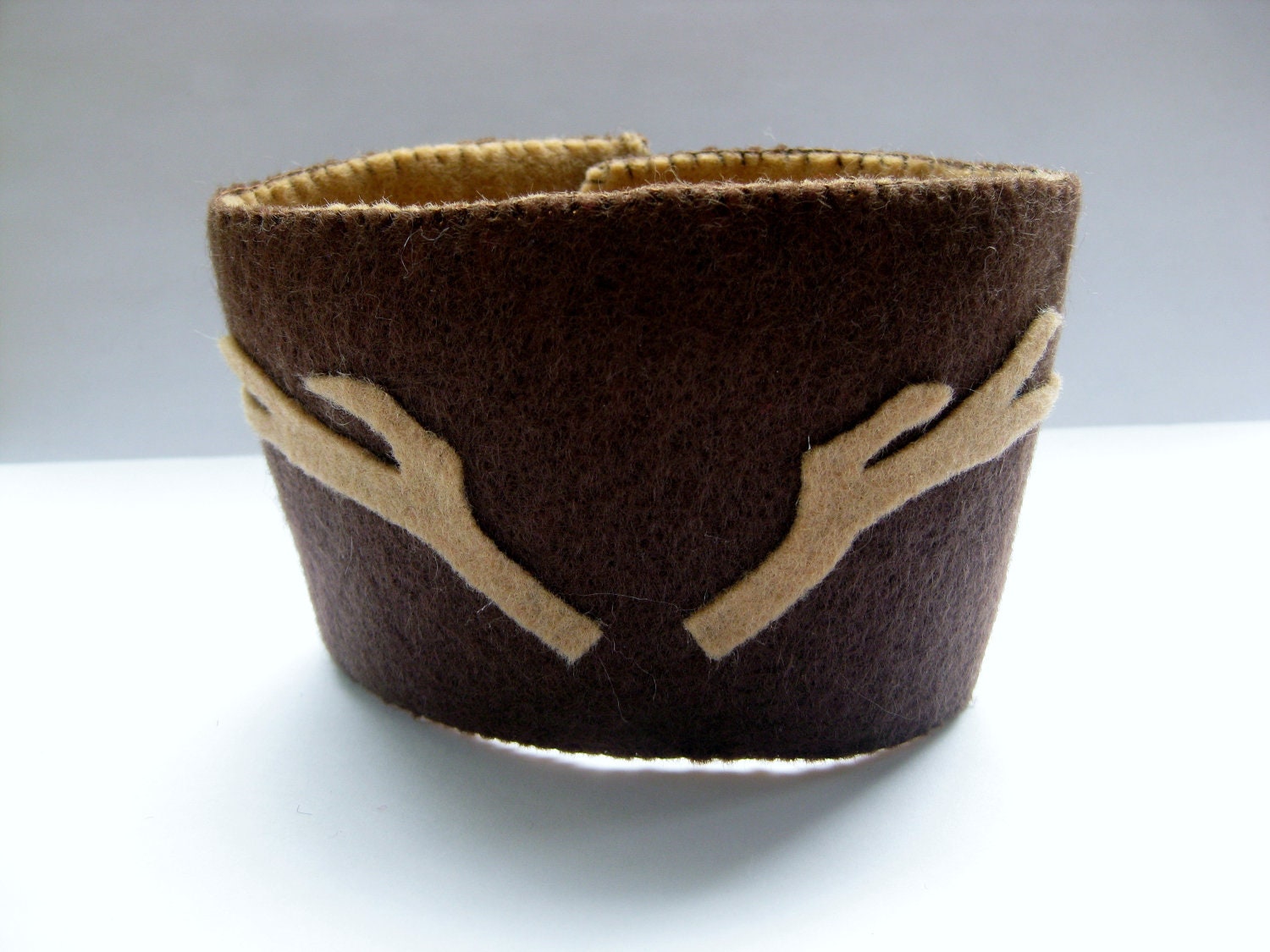 Antlers - Felt Cup Sleeve