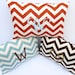 MEMORIAL DAY SALE Monogrammed Pillow Chevron Pillow Cover Monogram with Insert Embroidered Monogram 12 x 16 Personalized Gift Nursery Decor