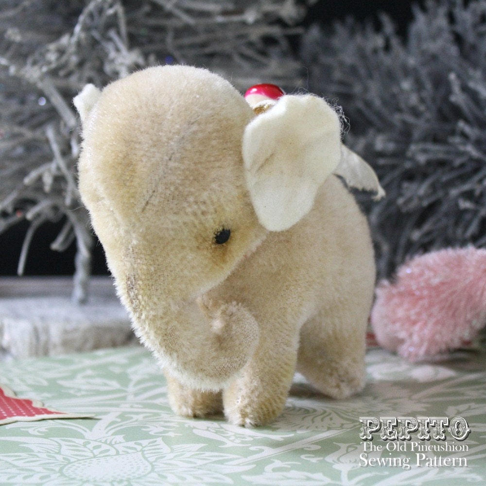 Pepito elephant E-Pattern & sewing plus aging instructions..