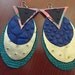 Leather Earrings Amazing Ostrich Leather Long
