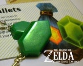 Green Rupee Earrings (Post or Dangle) - Legend of Zelda - Nintendo - A Portion of the Proceeds Go To Charity