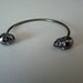 Skull Cuff Bracelet - Gunmetal Skull - Gunmetal Bracelet - Cuff Bracelet - Antique Sliver Finish