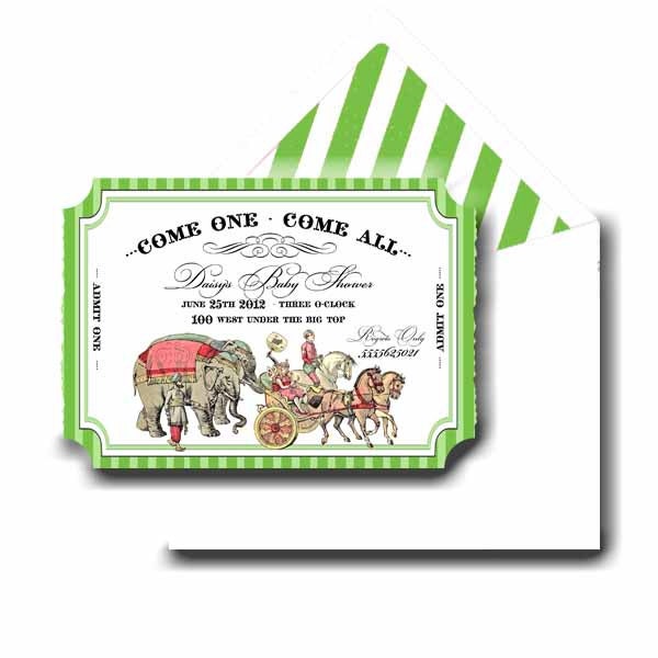 Invitation . Come One Come All Collection (Green) . by Loralee Lewis