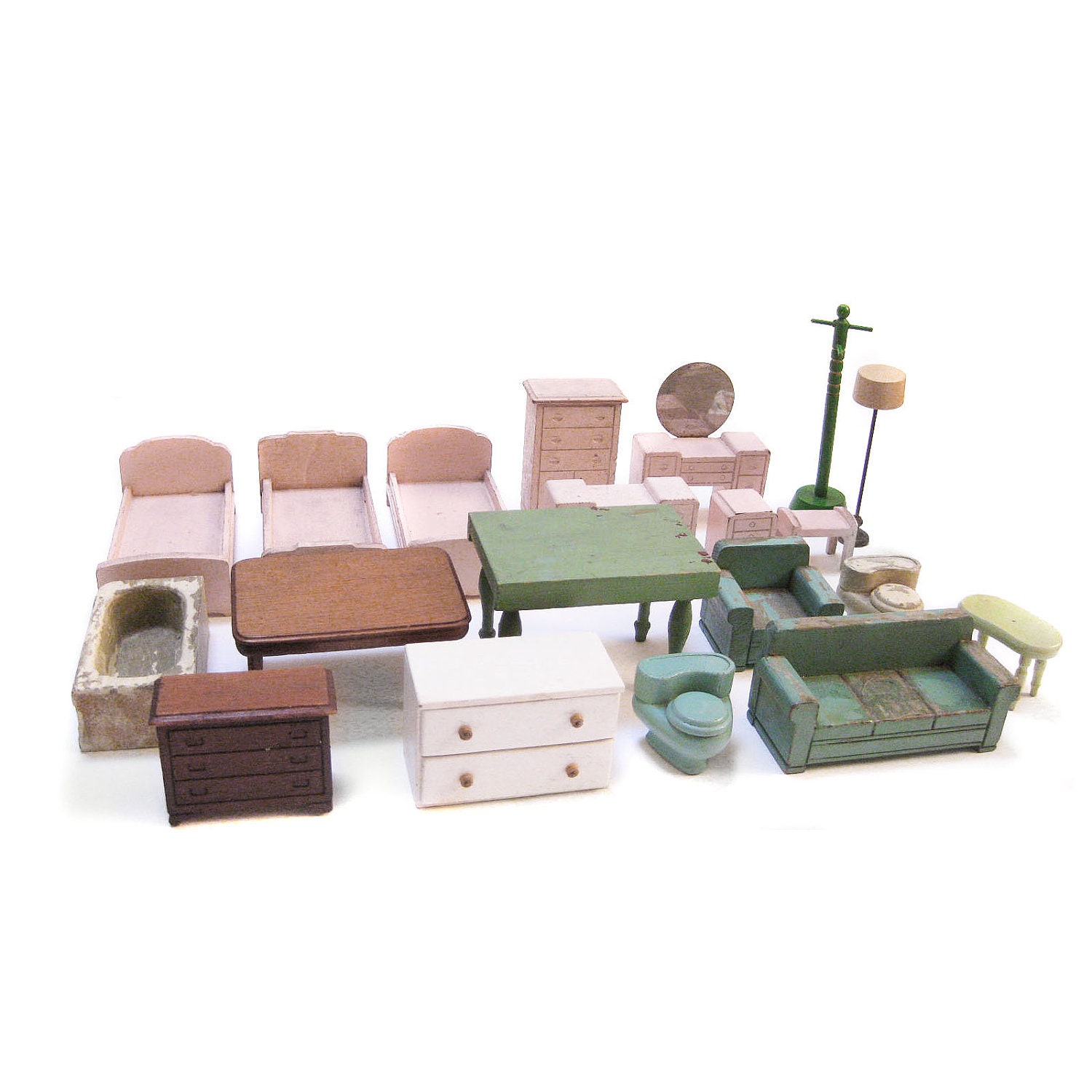 mid century dollhouse furniture