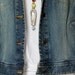 Sterling plated antique knife pendant