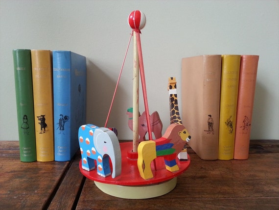 tesco carousel wooden toys