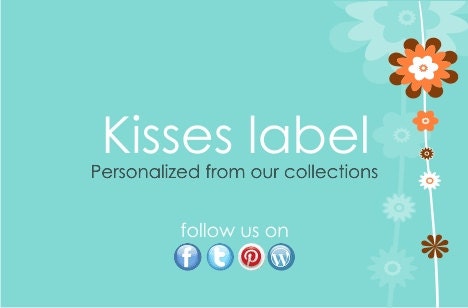 Hershey Kiss Labels- Candy Stickers For Kisses by the unique day - DIY File - Customized to Match Your Them Il_570xn