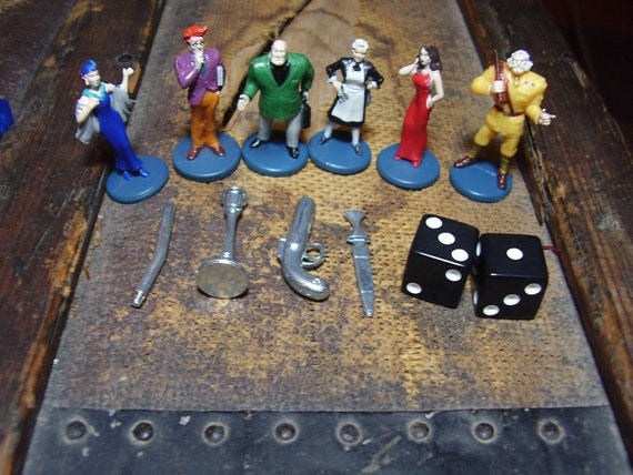 New Clue Game Pieces by Emulation on Etsy