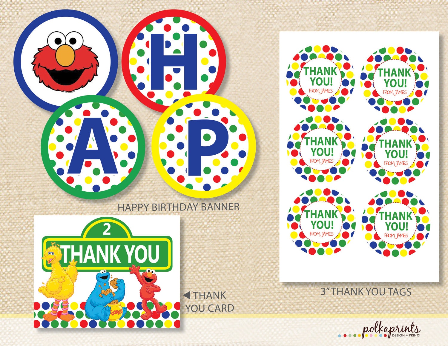Sesame Street Elmo Printable Party Pack - DIY Il_570xn