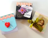MaTChbOOk  sTYLe MiNi ScraPbOOks - sET of ThREE - LovE and HearTs