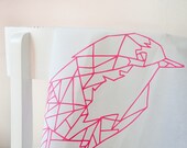 Robyn neon pink / Cotton tea towel / Screen printed