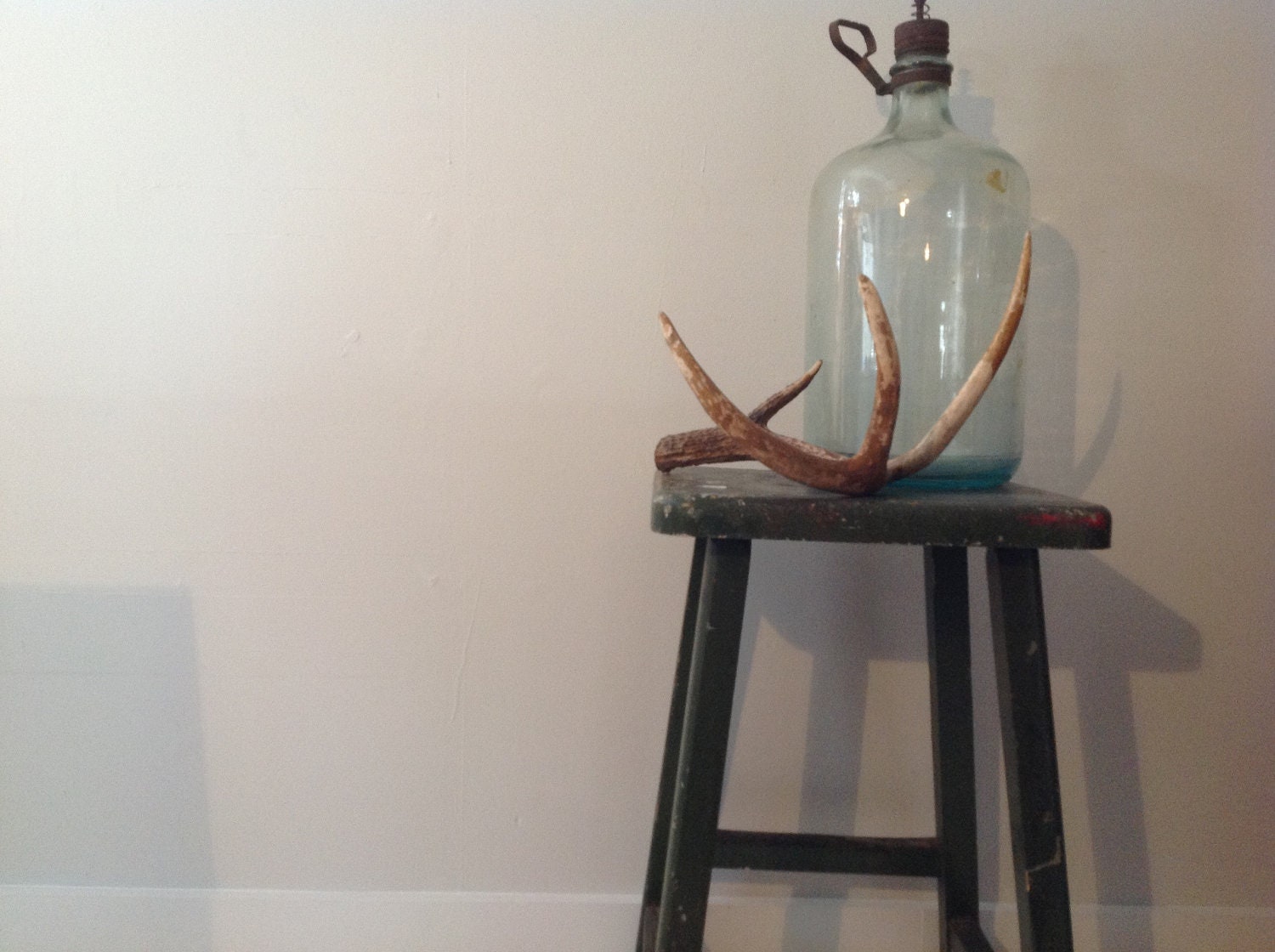 Green Square Painters Stool
