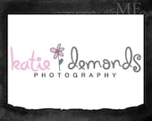 SALE :) Premade Logo Design for Photography or Boutique Business Hand Drawn Custom Pre-made, 2 Watermarks & Instructions (Katie Demonds)