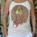 Alison Krauss And Union Station country bluegrass music beige shoulder tie halter shirt top