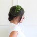 1940s Birdcage Veil Fascinator Hat, Green Velvet Flower Hat Bird Cage Veil, One Size