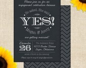 DIY PRINTABLE Avery Chalkboard Engagement Party Invitation