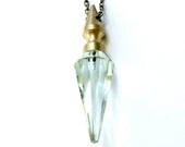 POTION quartz crystal pendulum spike necklace