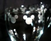Mickey Mouse Etched Wine Glasses - Goblets - Icon Heads - Set of 2