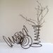 Rusty Springs Industrial Salvage Repurpose Upcycled Photo Display Holder Wire Vase Set o 3