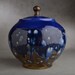 Lidded Jar Ready To Ship Starry Night Wheel Thrown Lidded Jar by Symmetrical Pottery