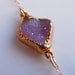 RESERVED Druzy Bracelet in Peony Pink