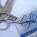 Beautifull french stork ornated scissors sewing embroidery