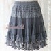 Fairy Tales Of Mine - Swing Ballet Skirt Charcoal Gray Tutu Lacy Romance Adorable Sweet Lady Skirt