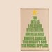 Christmas "For Unto Us a Child is Born" Art Wooden Sign - Typography Word Art Sign - Perfect for Holiday Decor - Your Choice of Color